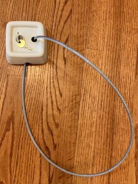 Wall Mounted Security Cable Lock